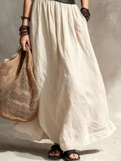 Full Size Round Neck Sleeveless Maxi Dress Plus Size