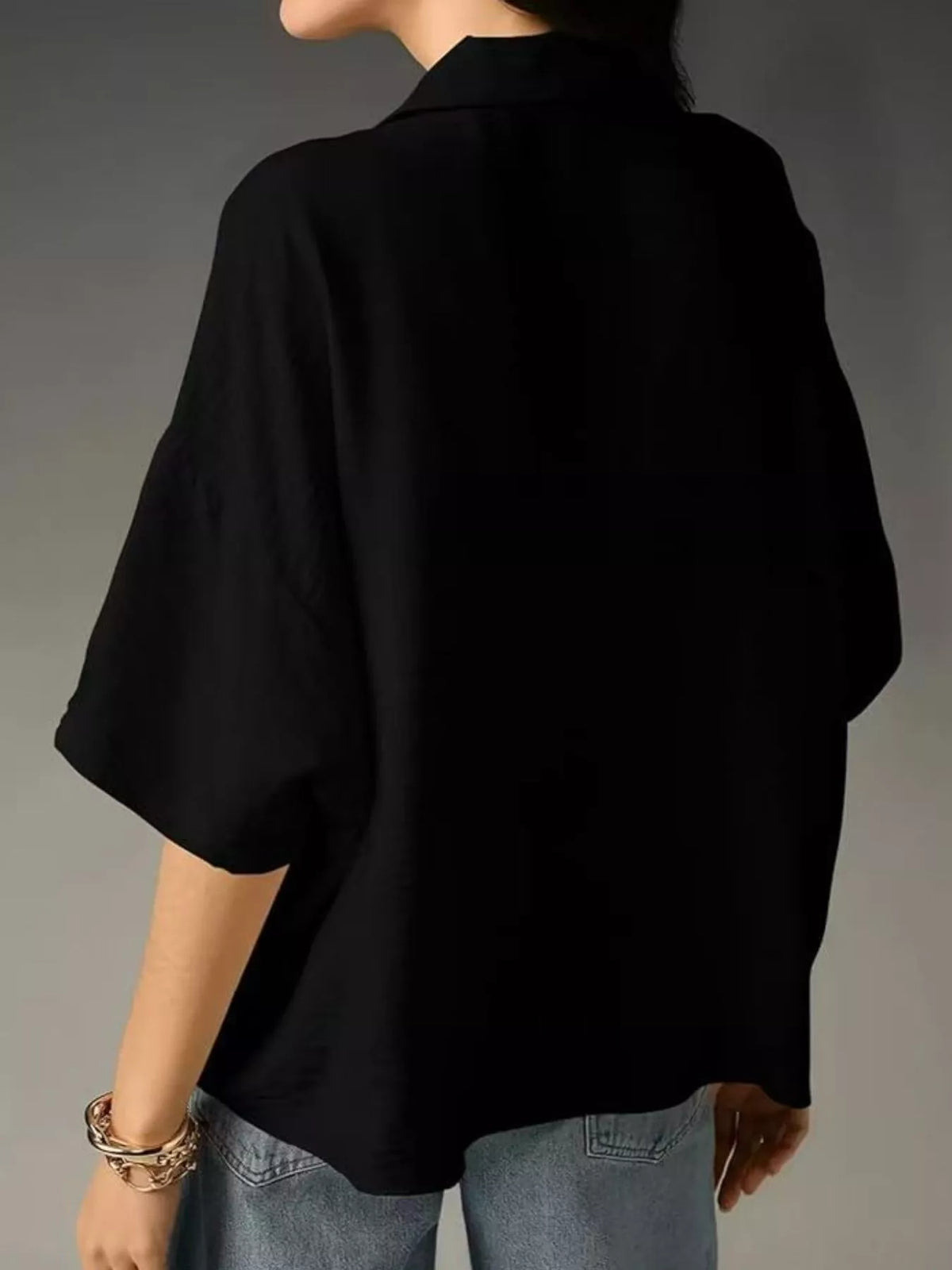 Relaxed Fit Half Sleeve Blouse