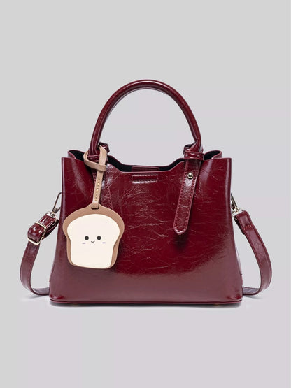 Top Handle Texture Handbag