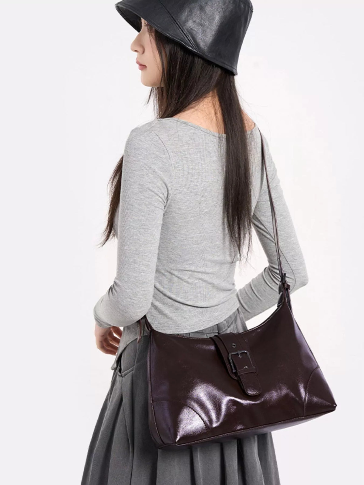 PU Leather Shoulder Bag