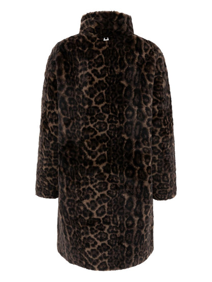 Apparis Leopard Faux-Fur Coat