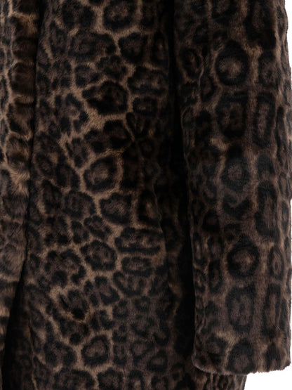 Apparis Leopard Faux-Fur Coat
