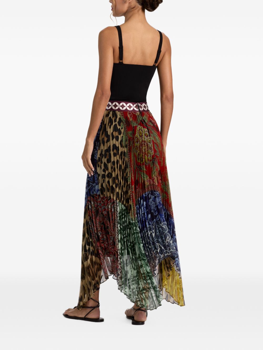 Alice + Olivia Katz Printed Long Skirt