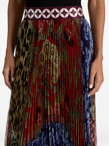 Alice + Olivia Katz Printed Long Skirt