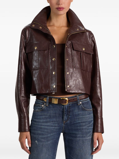Alice + Olivia James vegan leather jacket