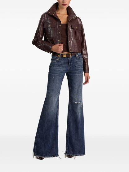 Alice + Olivia James vegan leather jacket