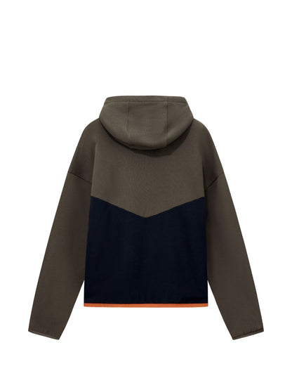 Emporio Armani Cotton Colorblock Hoodie