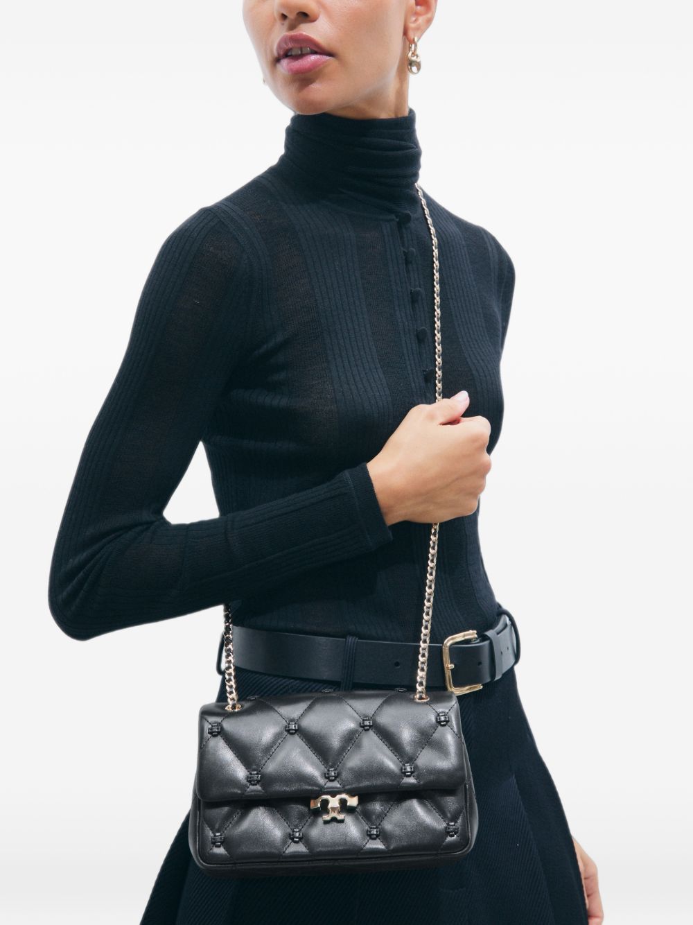 Tory Burch Bunny Knot leather shoulder bag