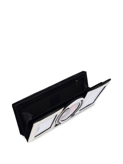 Moschino Picture-frame clutch