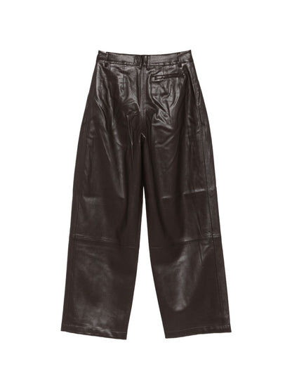 032C Jeva faux leather trousers