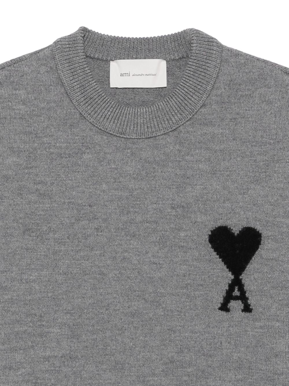 Ami Paris Ami De Coeur wool crewneck sweater