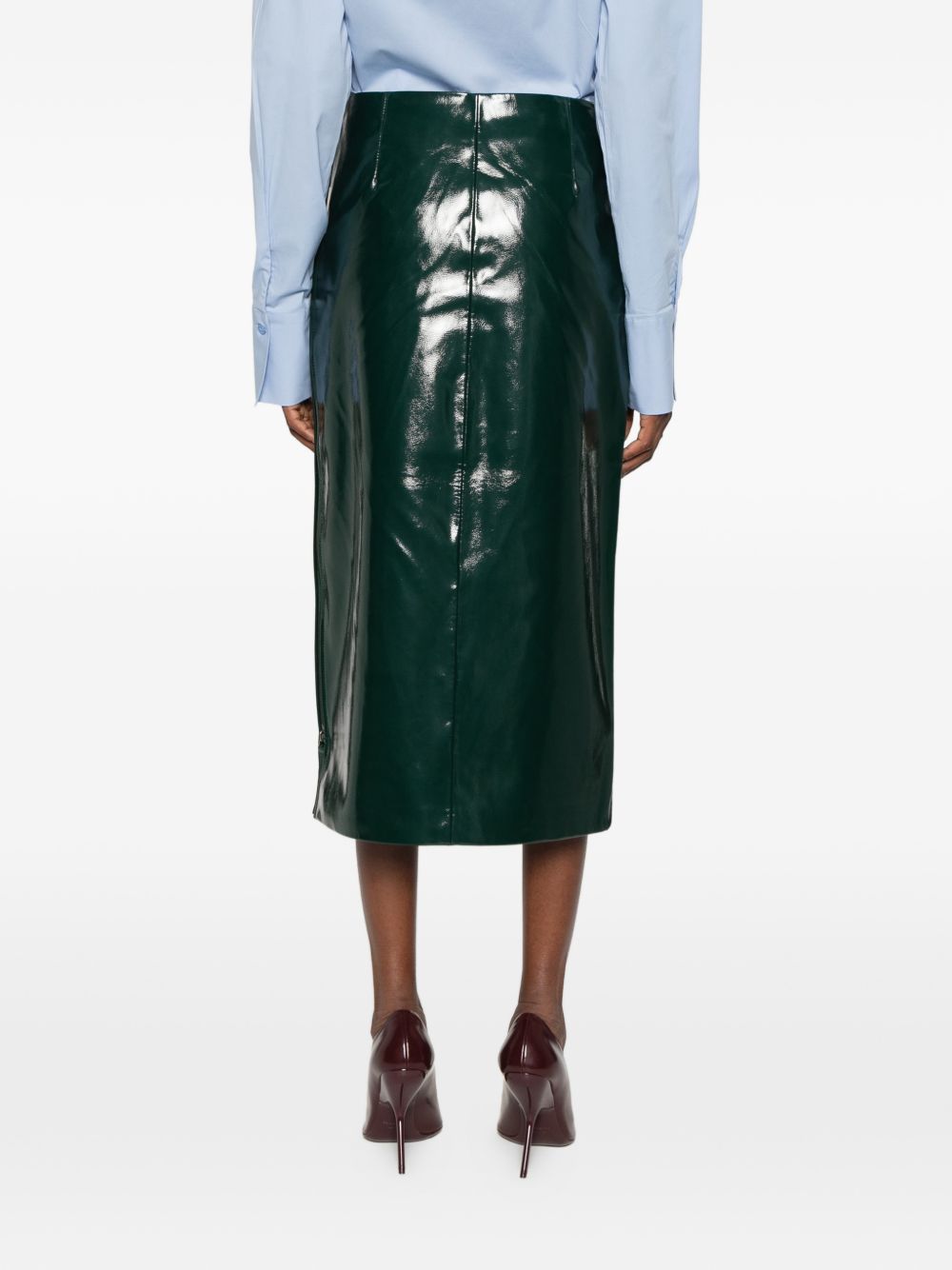 032C Samantha faux leather skirt