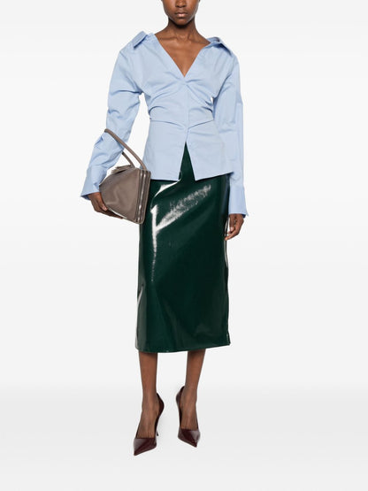 032C Samantha faux leather skirt