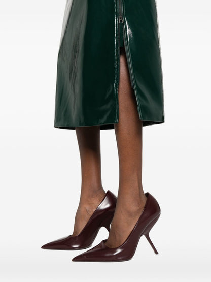 032C Samantha faux leather skirt