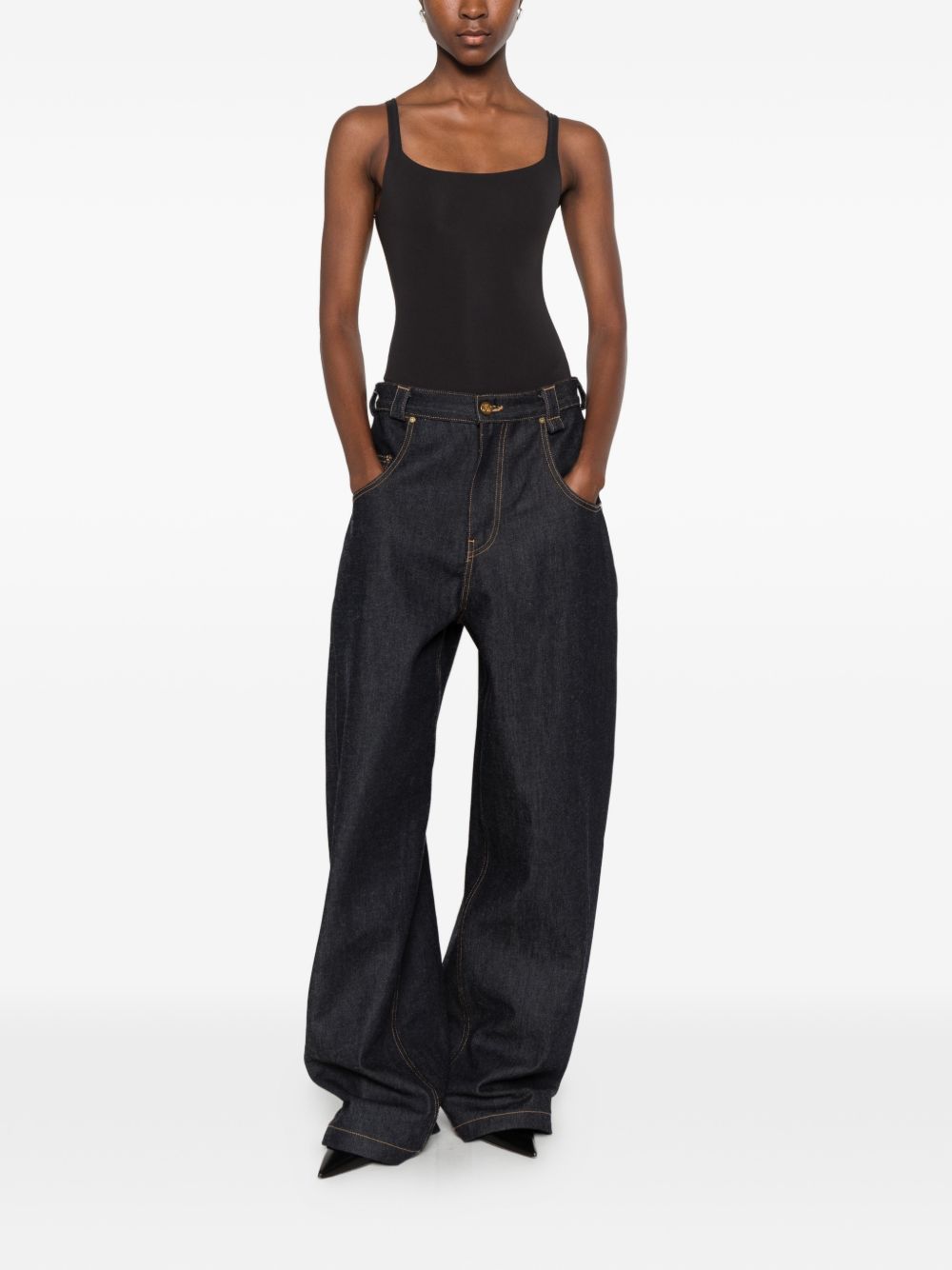 032C Square neck bodysuit