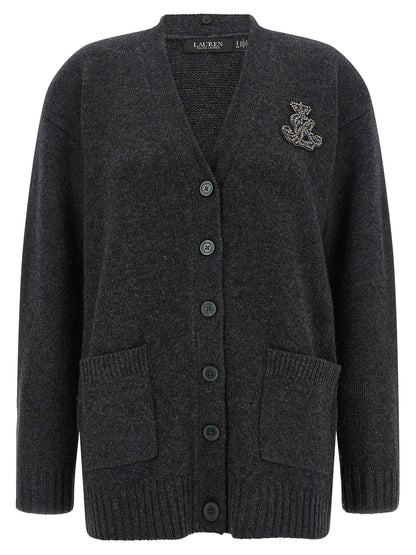 Lauren Ralph Lauren Fur Insert Cardigan