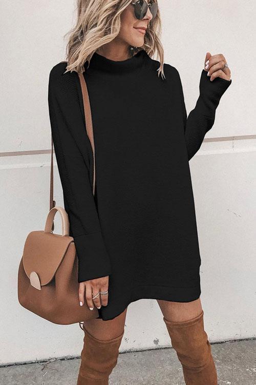 Clidress Snow White Sweater Mini Dresses