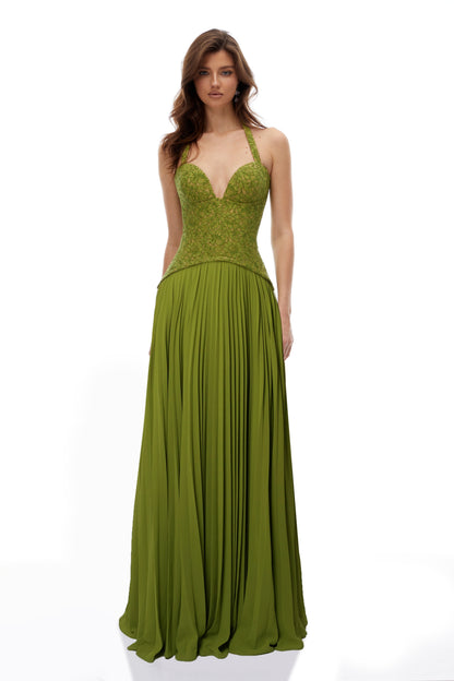 Ronja Emerald Corset Gown