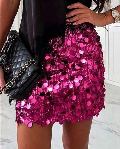Clidress Sequin Party Mini Skirt (5 colors)