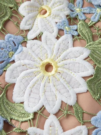 Floral Embroidered Maxi Dress