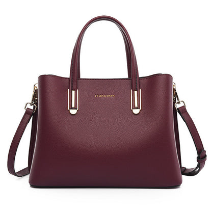 Women Handbags Versatile Bag Crossbody Vegan Leather One Size Burgundy