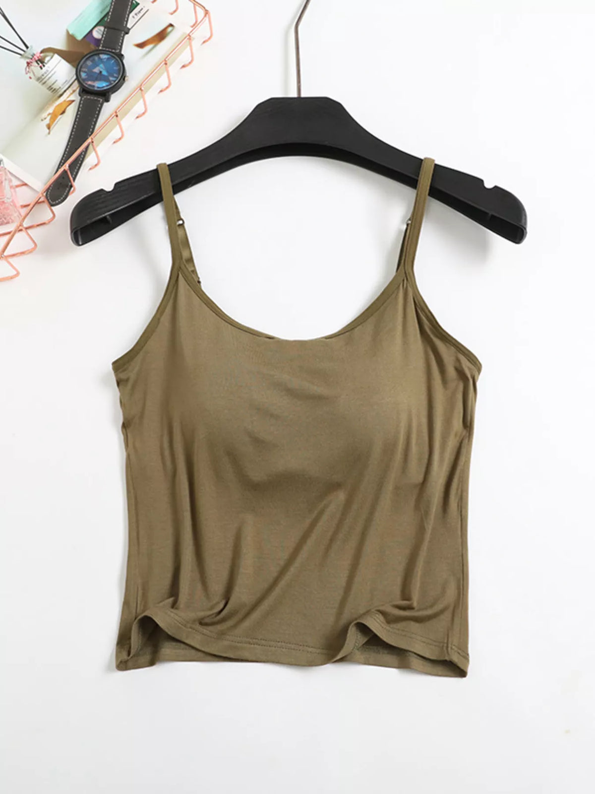 Modal Adjustable Strap Padded Cami and Shorts Set