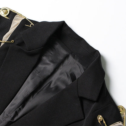 Long Sleeves Black Blazer