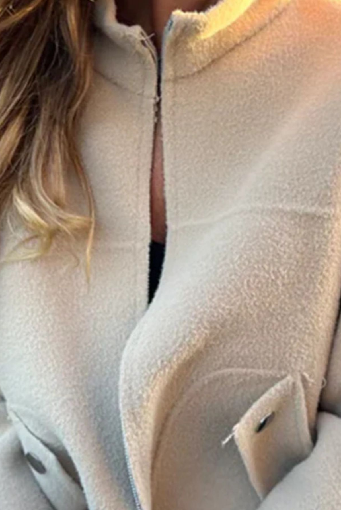Full Size Textured Knit Zip Up Outerwear Plus Size
