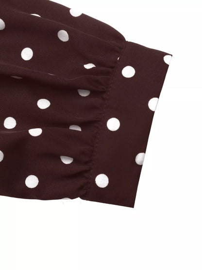 Hedvika's Polka Dot Long Sleeve Shirt Dress
