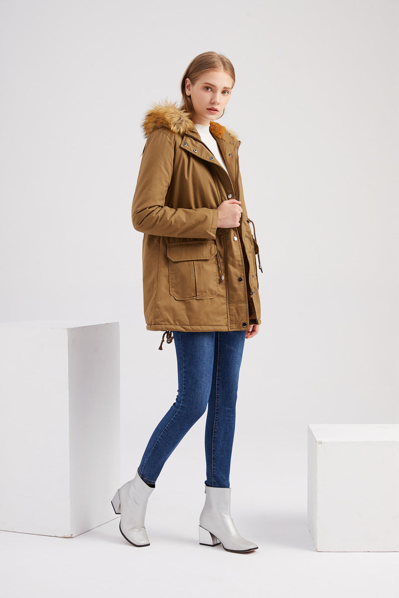 Fleece Lined Cotton-Padded Parkas