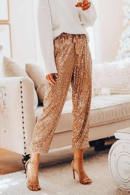 Clidress Sequin Jogging Party Pants(SALE)