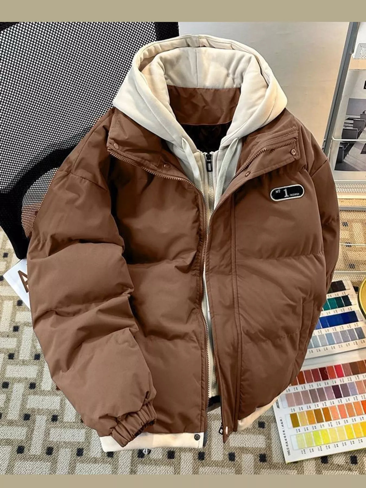 Zip Up Hooded Puffer Outerwear