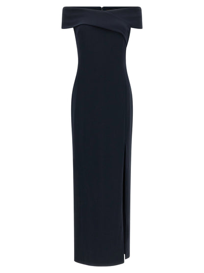 Lauren Ralph Lauren Long Dress With Crossed Neckline