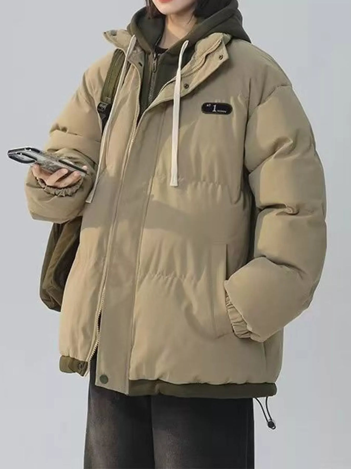 Zip Up Hooded Puffer Outerwear