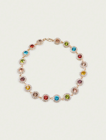 Altistry Elegant Stylish Colorful Rhinestones Necklace