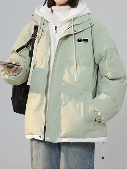 Zip Up Hooded Puffer Outerwear