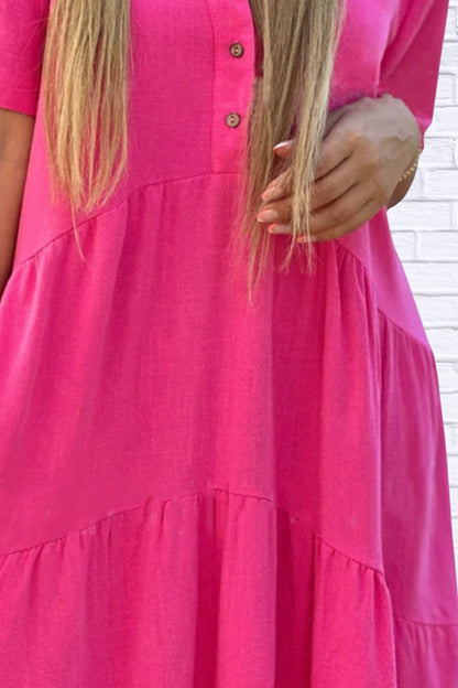 Plus Size Tiered Mini Dress | Ruffle Hem Women’s Style