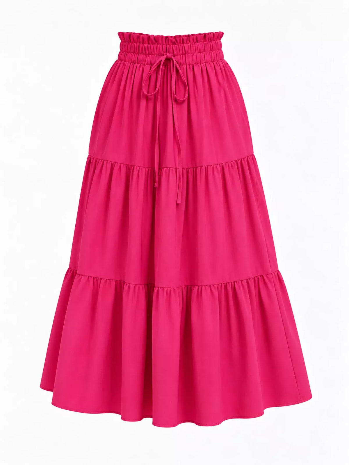 Tiered Midi Skirt