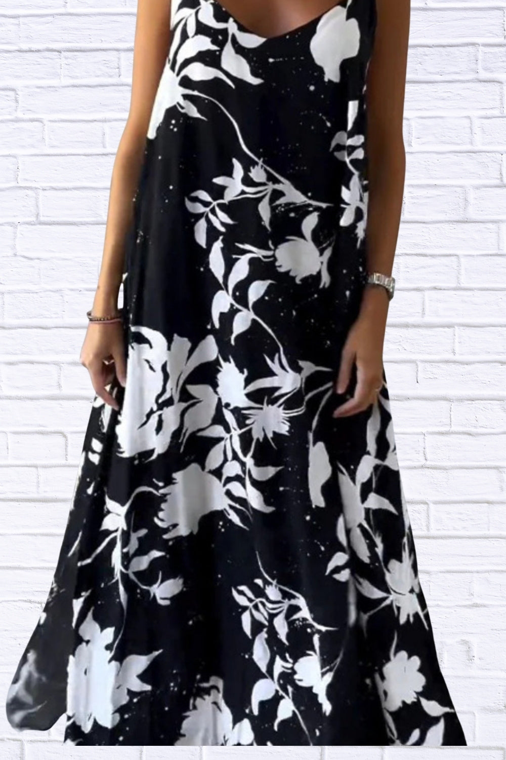 Plus Size Floral Maxi Dress | Sleeveless Flowy Style