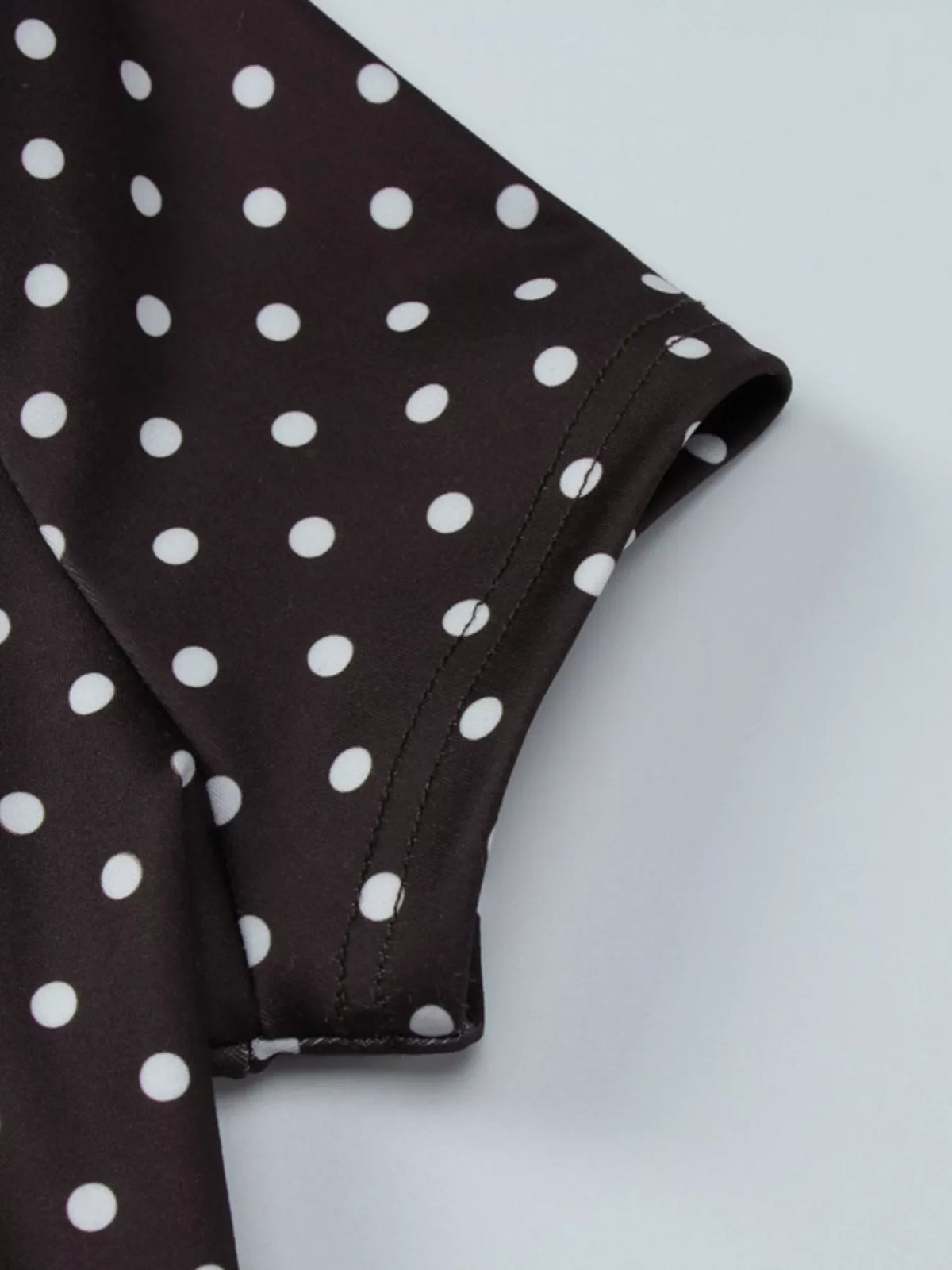 Polka Dot Cut-Out Front Mini Dress