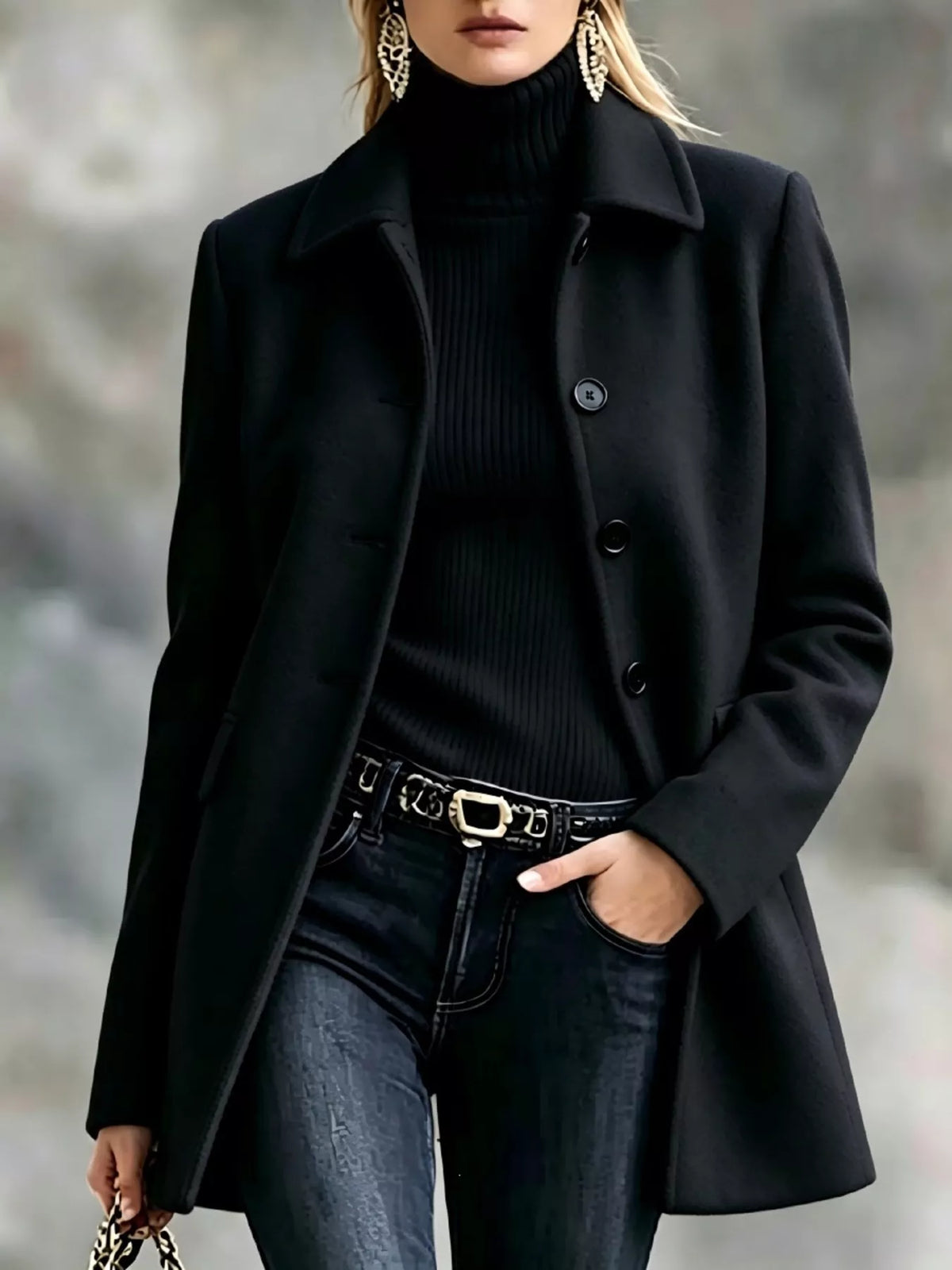 Button Up Longline Coat