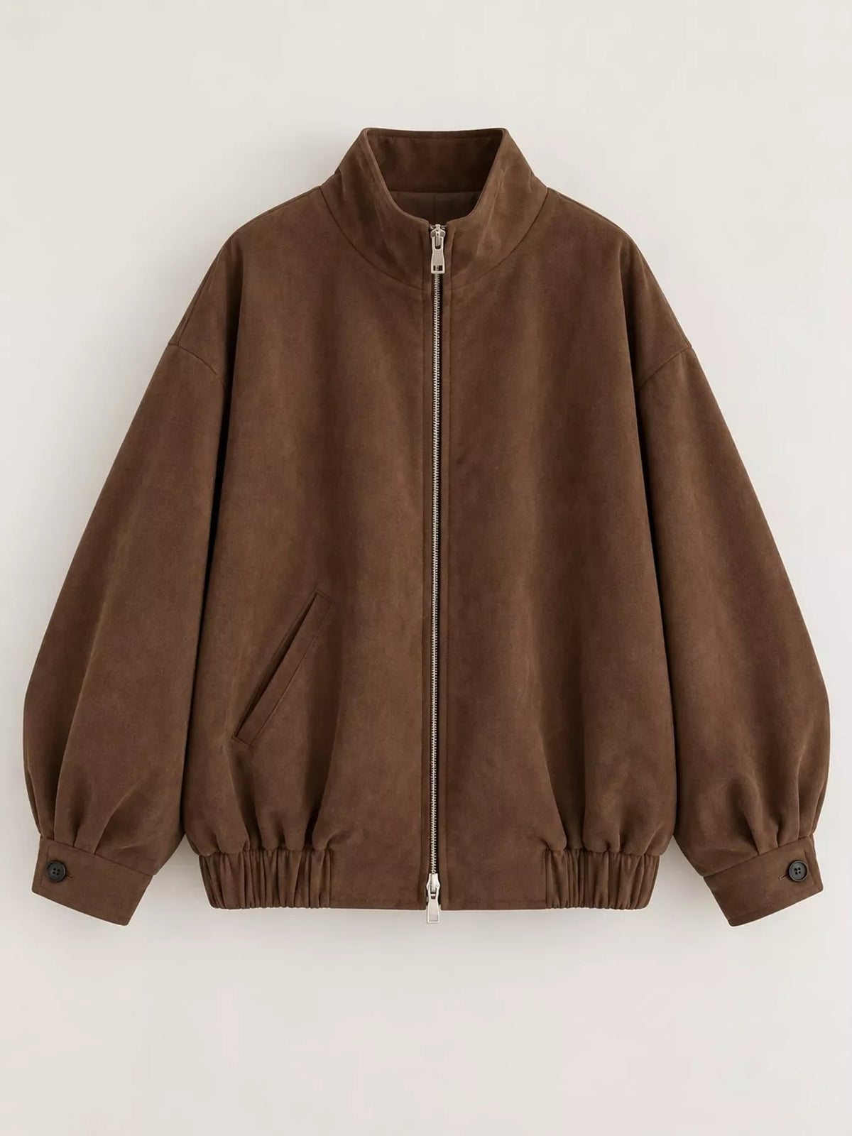 Stand Collar Zip Up Jacket
