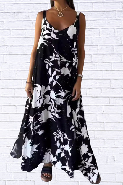 Plus Size Floral Maxi Dress | Sleeveless Flowy Style