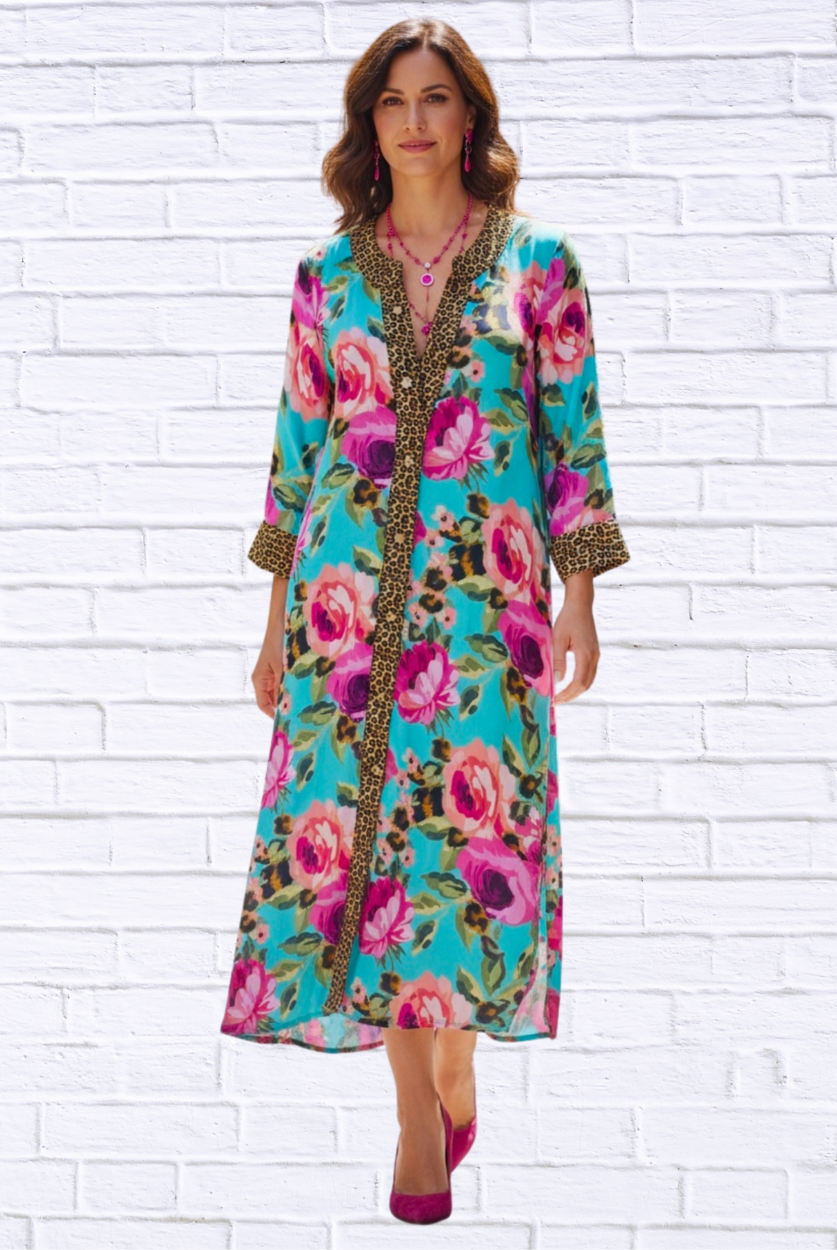 Demi Shirt Dress Turquoise 40