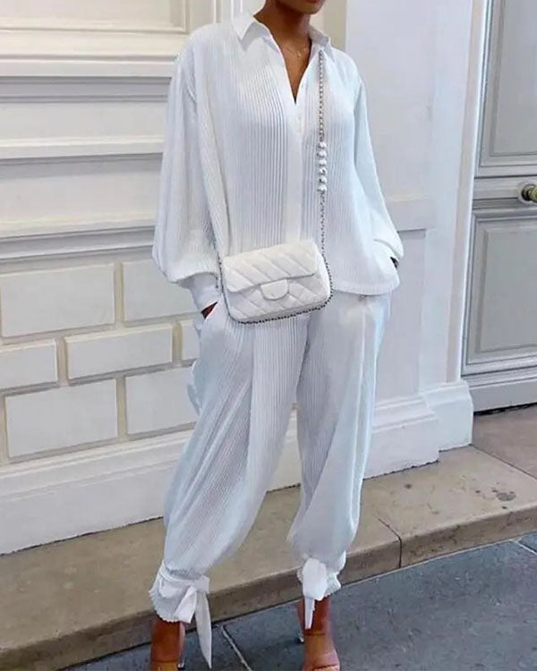 Clidress T Fashion Shirt Pants Two Piece Set