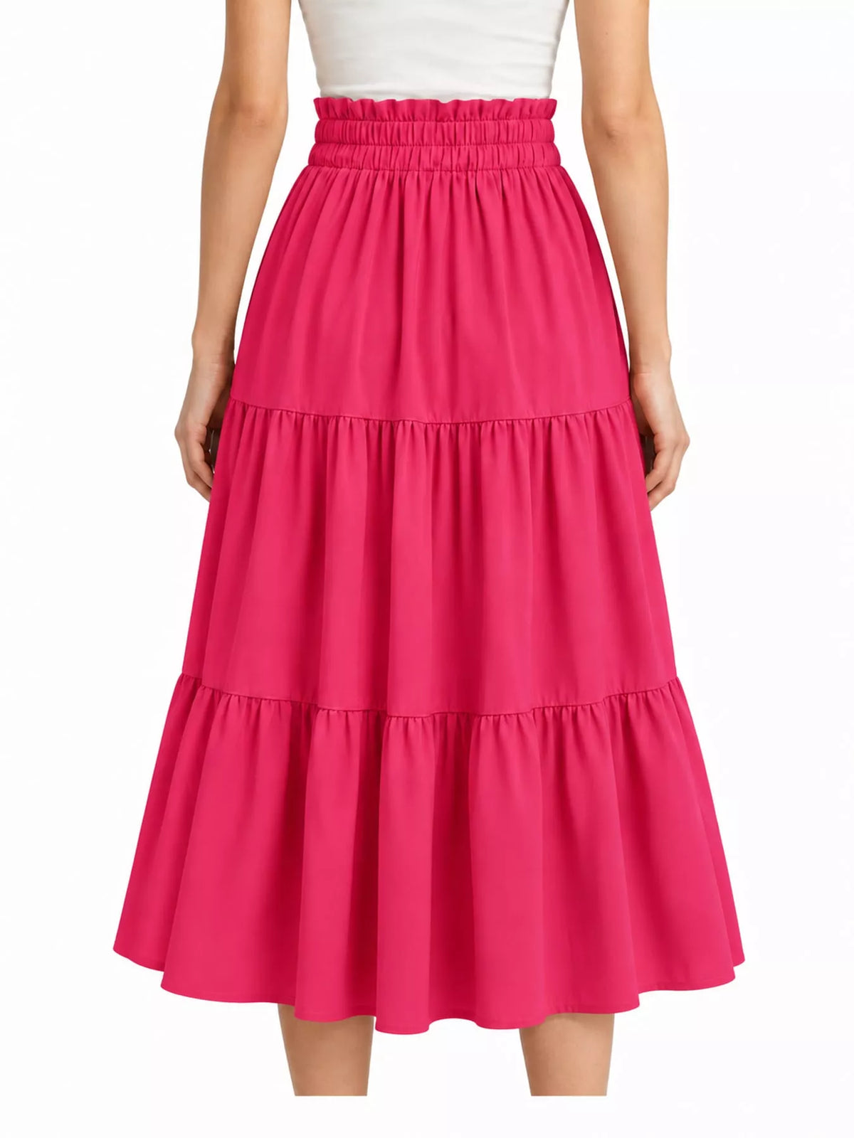 Tiered Midi Skirt