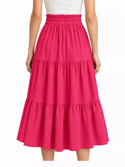 Tiered Midi Skirt