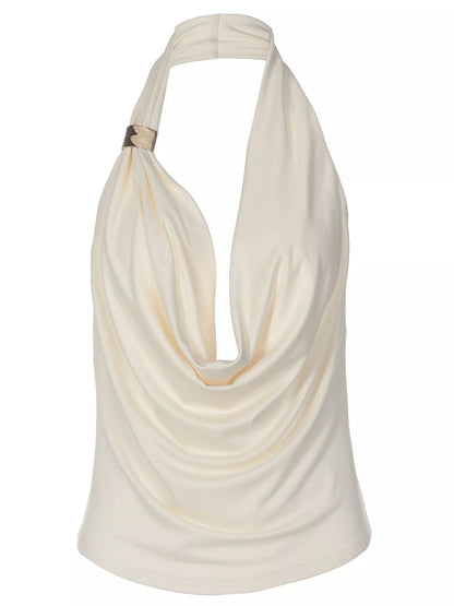 Halter Neck Ruched Tank