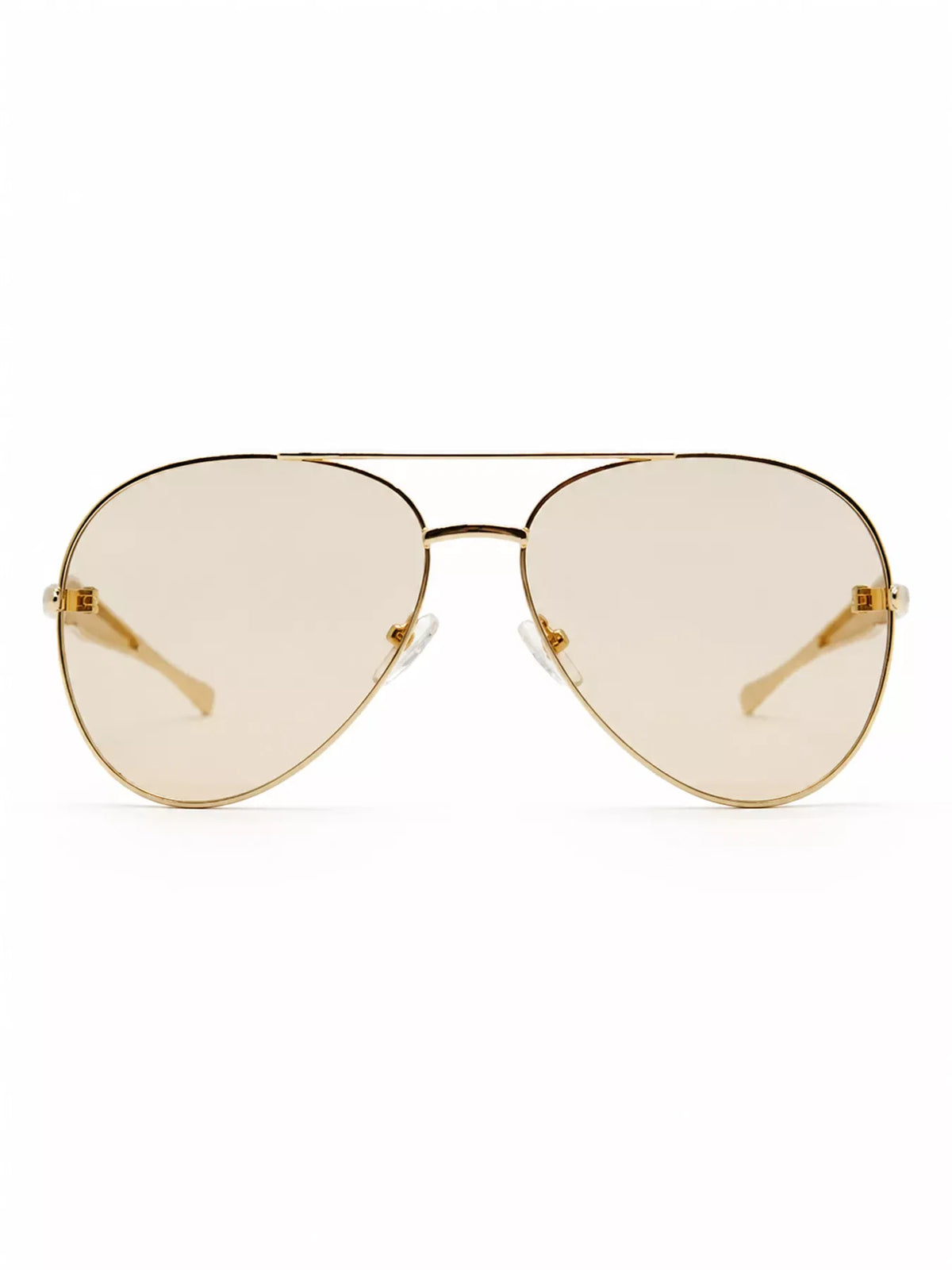 Aviator Sunglasses with Metal Lenses