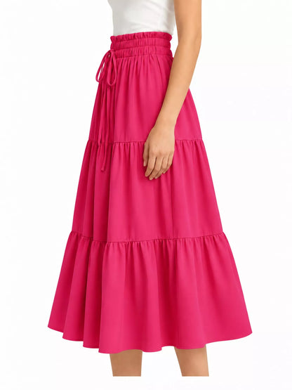Tiered Midi Skirt